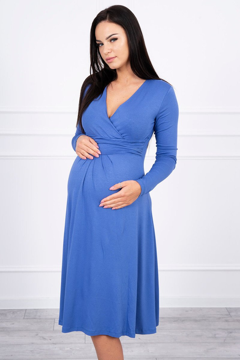 Sukienka z odcięciem pod biustem jeans - obrazek 4