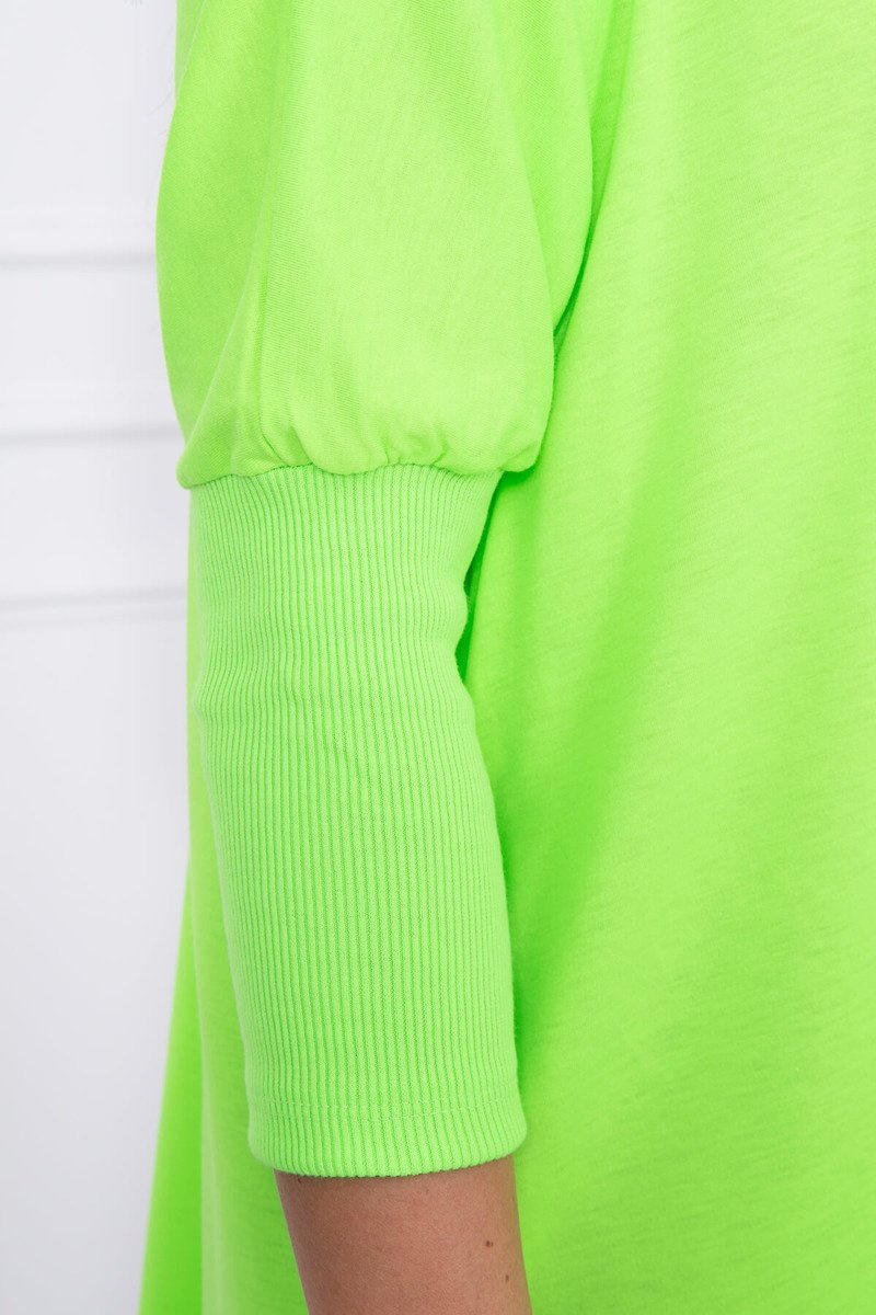 Bluzka oversize zielony neon - obrazek 4
