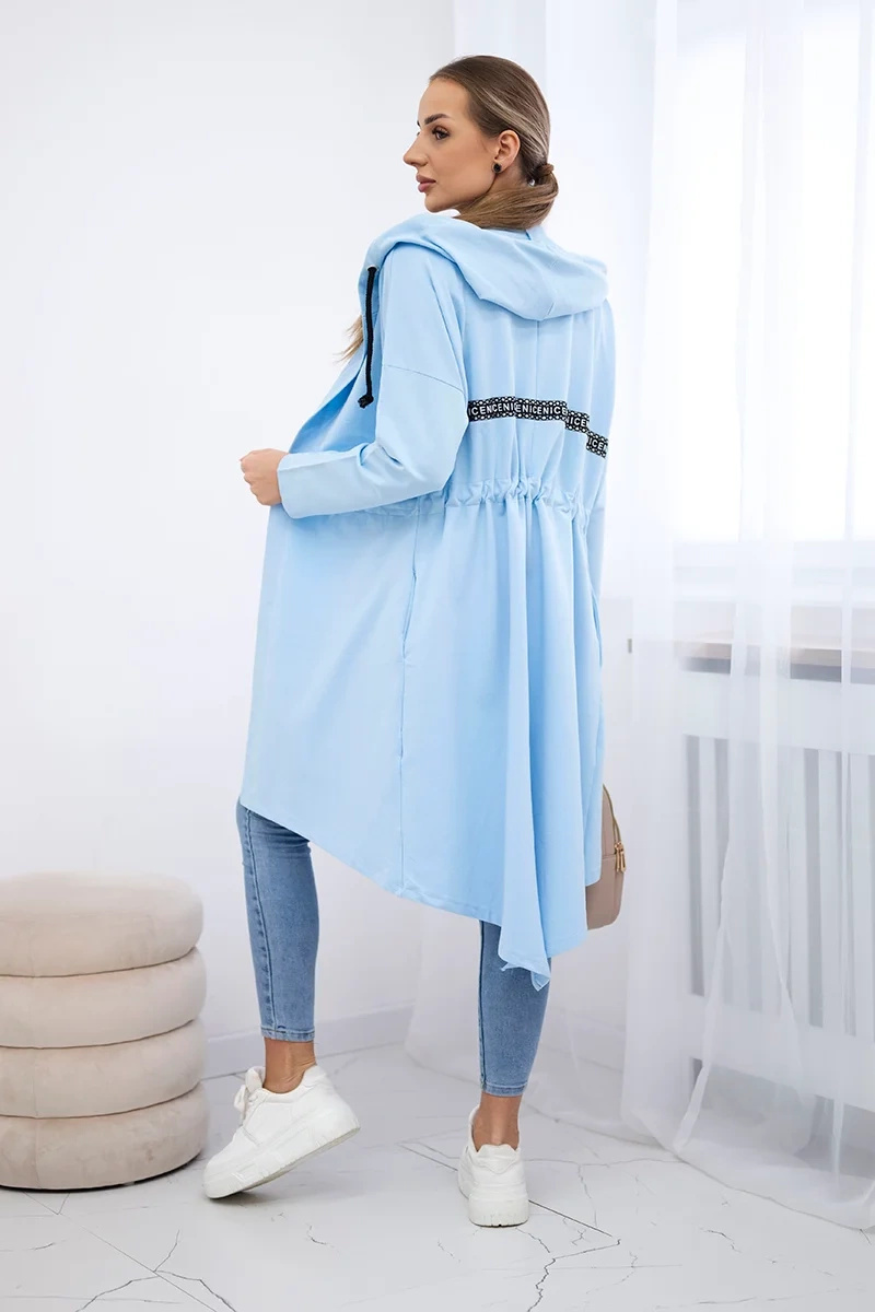 Narzutka z dłuższym tyłem błękitna - obrazek 3