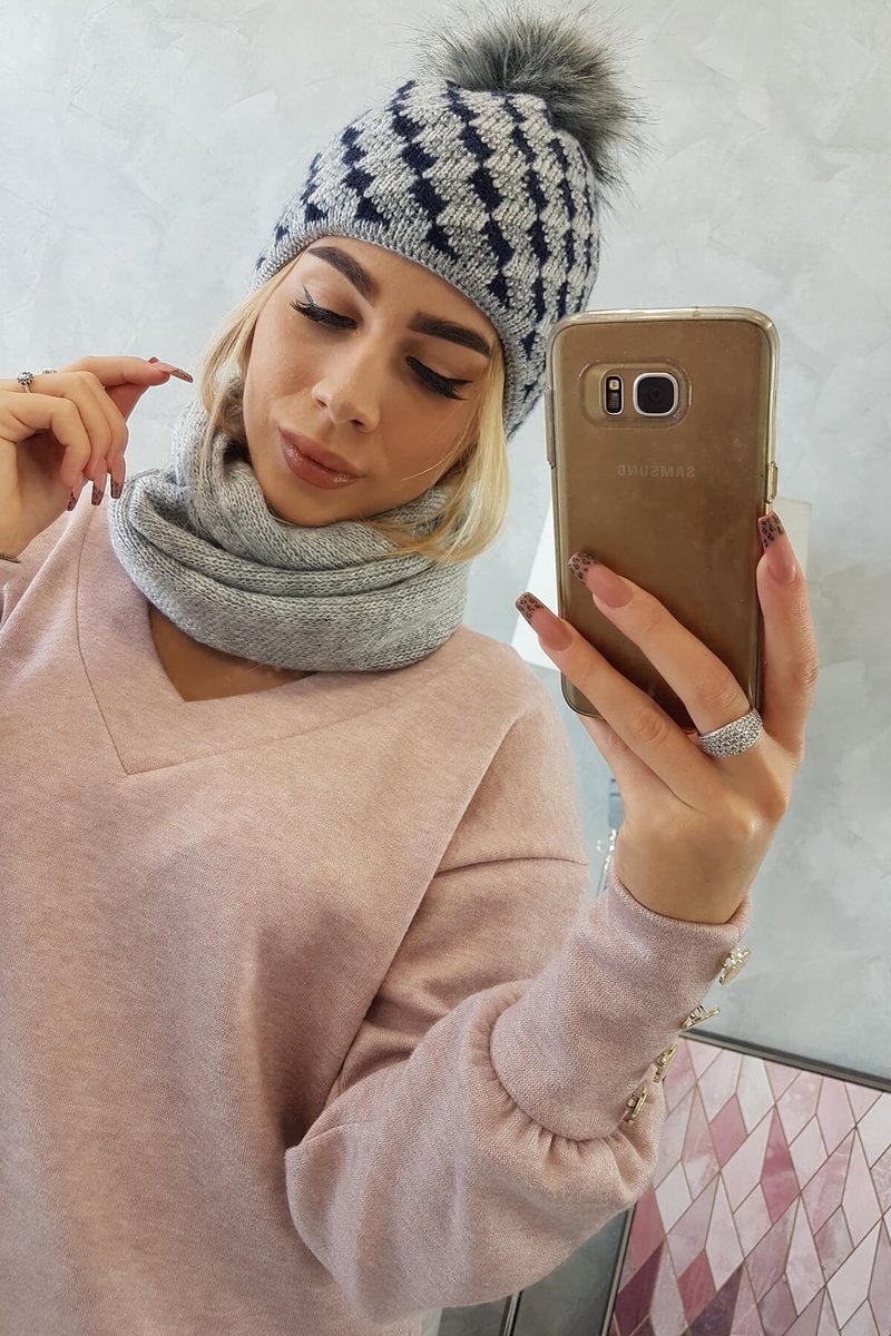 Komplet damski K155 ciemny szary - obrazek 4