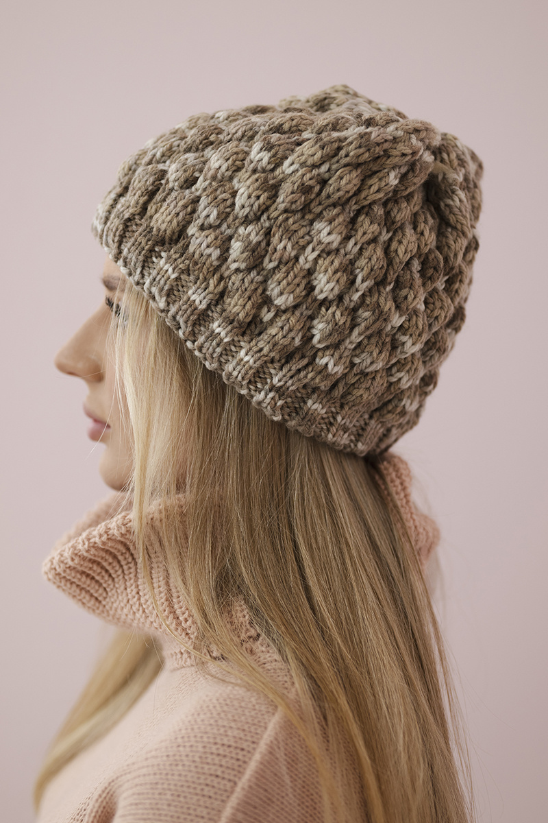 Czapka K156 jasno brązowa - obrazek 2