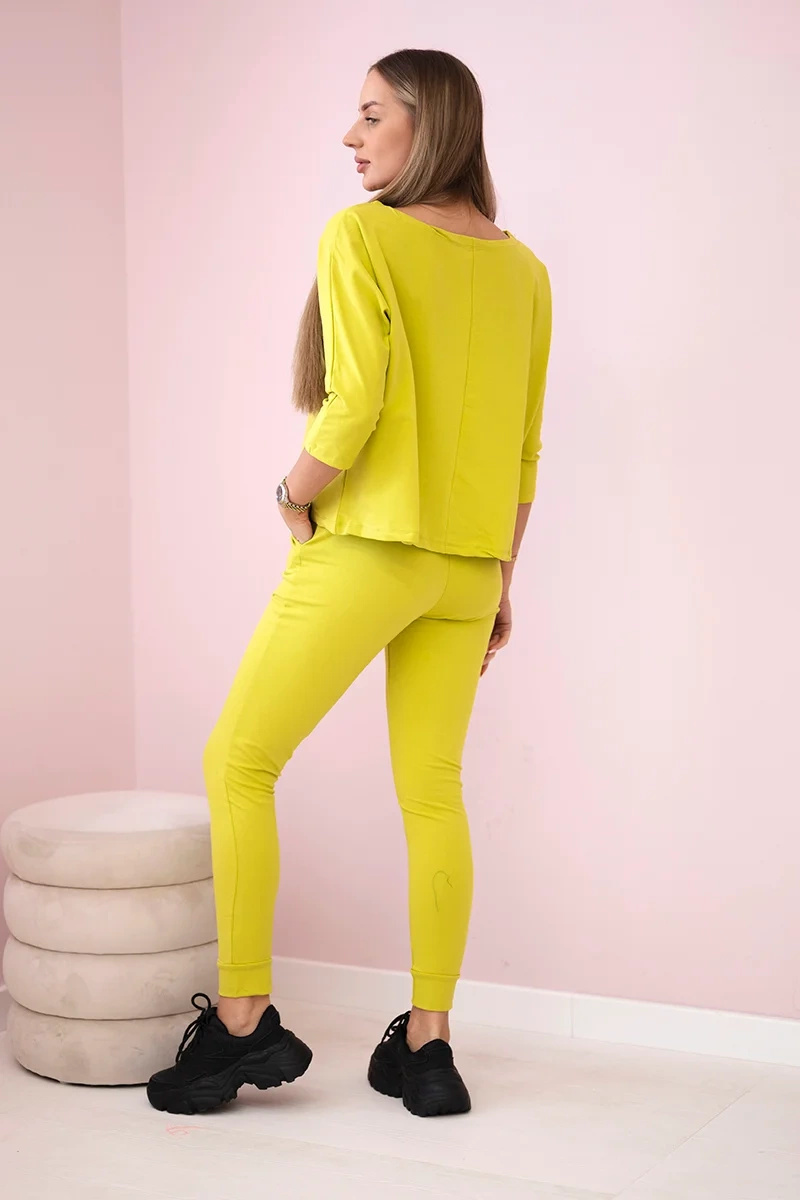 Komplet z nadrukiem Queen kiwi - obrazek 3